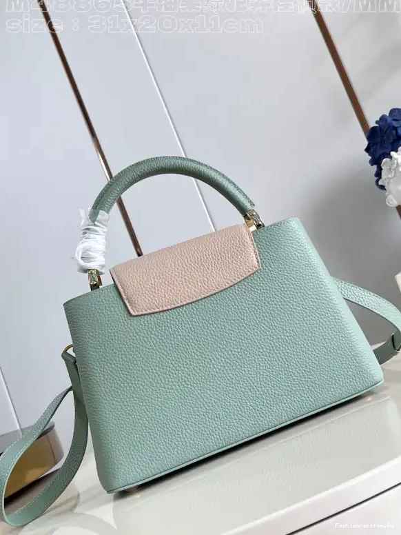 FS CHEAP CAPUCINES VUITTON BB-31.5*20*11CM LOUIS 0705